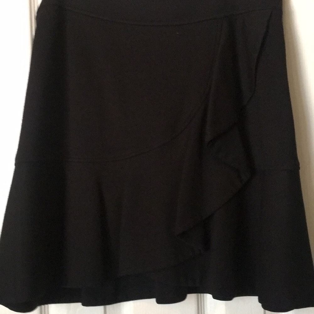WHBM Wool Skirt with Side Ruffle